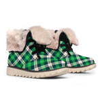 Saint Patrick's Day Irish Tartan Print Winter Boots
