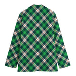 Saint Patrick's Day Irish Tartan Print Women's Blazer
