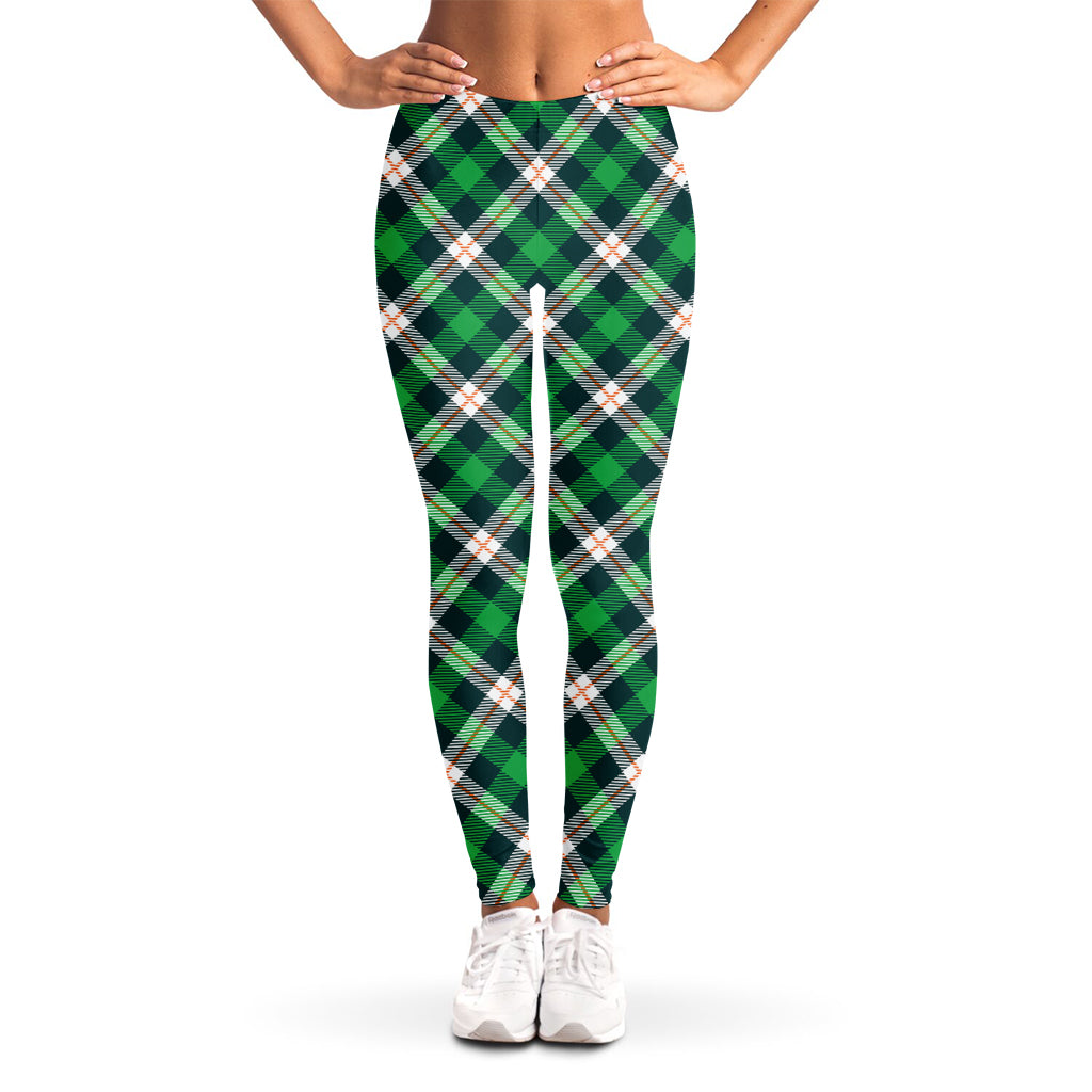 Saint Patrick's Day Irish Tartan Print Women's Leggings