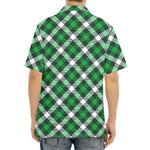 Saint Patrick's Day Plaid Pattern Print Aloha Shirt