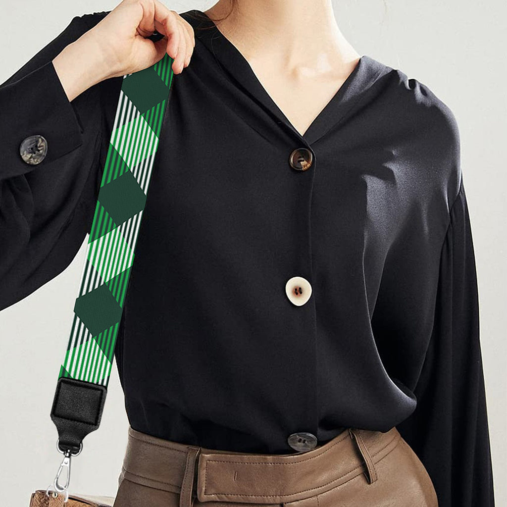 Saint Patrick's Day Plaid Pattern Print Bag Strap