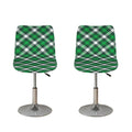 Saint Patrick's Day Plaid Pattern Print Bar Stool Covers