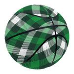 Saint Patrick's Day Plaid Pattern Print Basketball