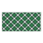 Saint Patrick's Day Plaid Pattern Print Beach Towel