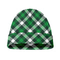 Saint Patrick's Day Plaid Pattern Print Beanie