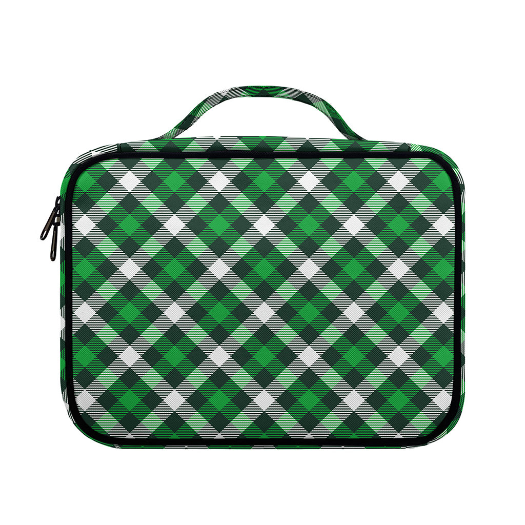 Saint Patrick's Day Plaid Pattern Print Briefcase Bible Bag