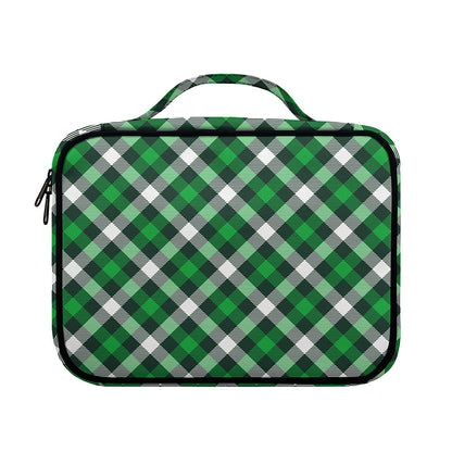 Saint Patrick's Day Plaid Pattern Print Briefcase Bible Bag