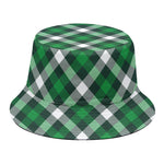 Saint Patrick's Day Plaid Pattern Print Bucket Hat