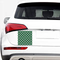 Saint Patrick's Day Plaid Pattern Print Car Sticker