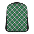 Saint Patrick's Day Plaid Pattern Print Casual Backpack
