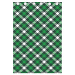 Saint Patrick's Day Plaid Pattern Print Curtain
