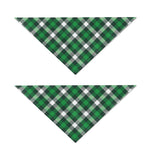 Saint Patrick's Day Plaid Pattern Print Dog Bandana