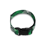 Saint Patrick's Day Plaid Pattern Print Dog Collar
