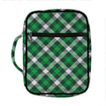 Saint Patrick's Day Plaid Pattern Print Front Pocket Bible Bag