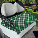 Saint Patrick's Day Plaid Pattern Print Golf Cart Seat Cover
