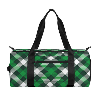 Saint Patrick's Day Plaid Pattern Print Gym Bag