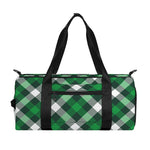 Saint Patrick's Day Plaid Pattern Print Gym Bag