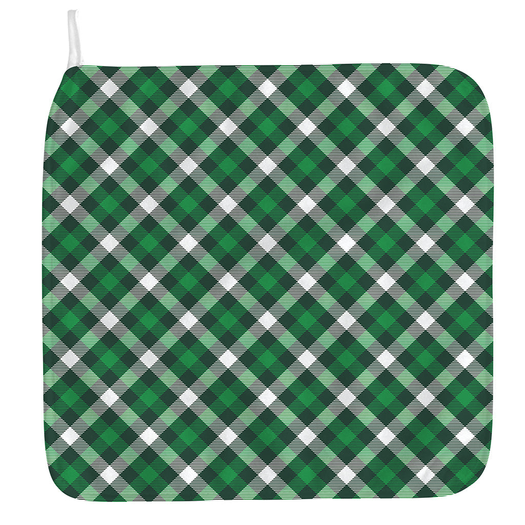 Saint Patrick's Day Plaid Pattern Print Hand Towel