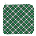 Saint Patrick's Day Plaid Pattern Print Hand Towel