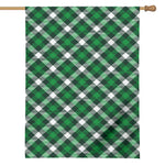 Saint Patrick's Day Plaid Pattern Print House Flag