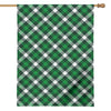 Saint Patrick's Day Plaid Pattern Print House Flag