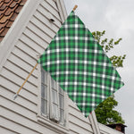 Saint Patrick's Day Plaid Pattern Print House Flag