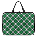Saint Patrick's Day Plaid Pattern Print Laptop Sleeve With Handle