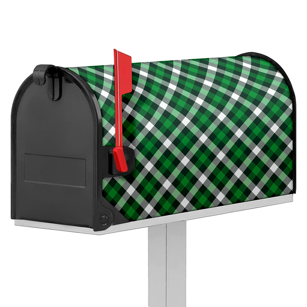 Saint Patrick's Day Plaid Pattern Print Mailbox Cover