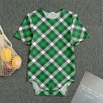 Saint Patrick's Day Plaid Pattern Print Men's Bodysuit