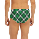 Saint Patrick's Day Plaid Pattern Print Men's Briefs