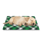Saint Patrick's Day Plaid Pattern Print Pet Cooling Mat Cover