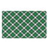 Saint Patrick's Day Plaid Pattern Print Polyester Doormat