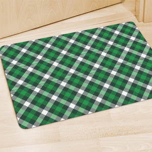 Saint Patrick's Day Plaid Pattern Print Polyester Doormat