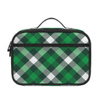 Saint Patrick's Day Plaid Pattern Print Portable Lunch Bag