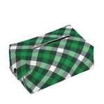 Saint Patrick's Day Plaid Pattern Print Rectangle Tissue Box Cover