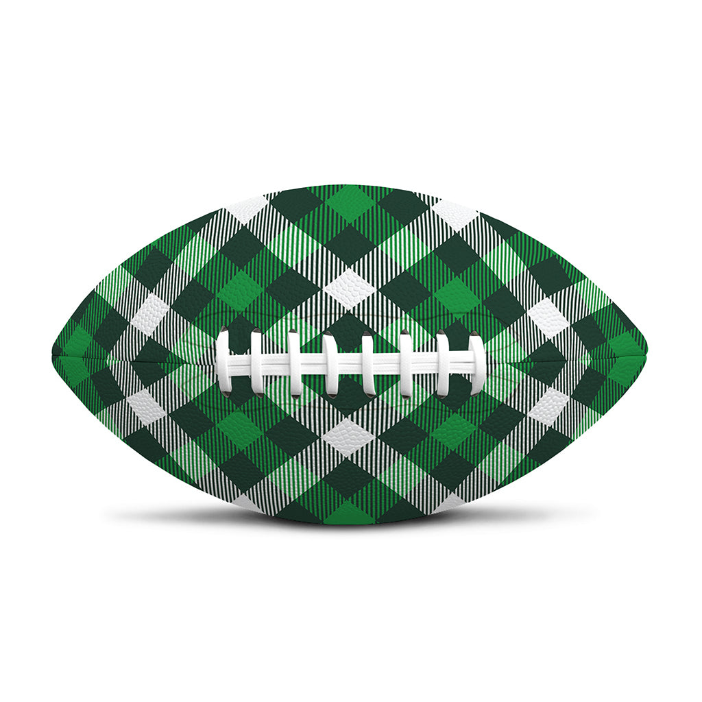 Saint Patrick's Day Plaid Pattern Print Rugby Ball