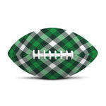 Saint Patrick's Day Plaid Pattern Print Rugby Ball