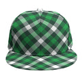 Saint Patrick's Day Plaid Pattern Print Snapback Cap