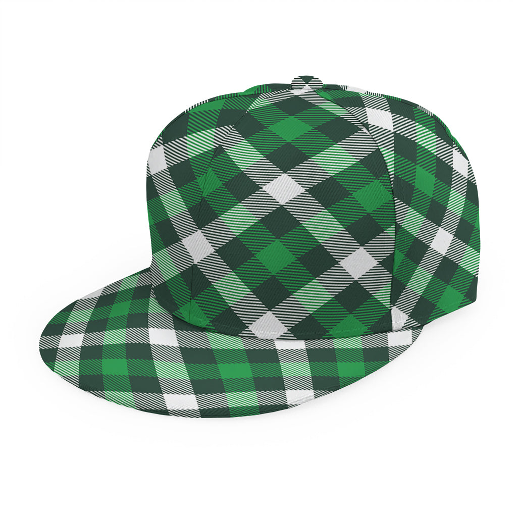 Saint Patrick's Day Plaid Pattern Print Snapback Cap