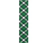 Saint Patrick's Day Plaid Pattern Print Table Runner