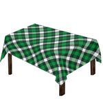 Saint Patrick's Day Plaid Pattern Print Tablecloth