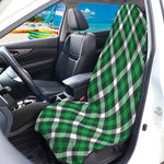 Saint Patrick's Day Plaid Pattern Print Waterproof Car Seat Cover