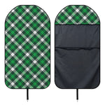 Saint Patrick's Day Plaid Pattern Print Waterproof Car Seat Cover