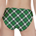 Saint Patrick's Day Plaid Pattern Print Women's Panties