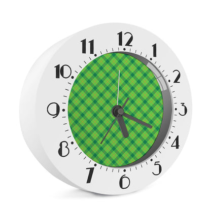 Saint Patrick's Day Scottish Plaid Print Alarm Clock