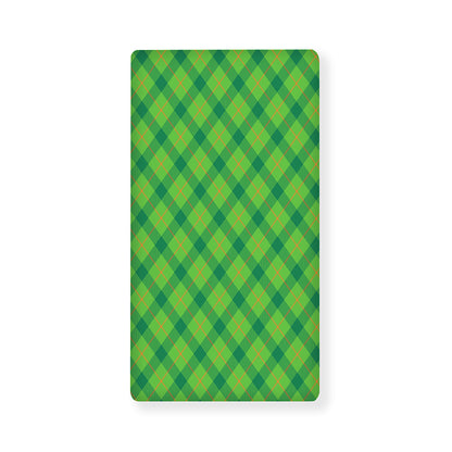 Saint Patrick's Day Scottish Plaid Print Baby Crib Sheet