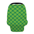 Saint Patrick's Day Scottish Plaid Print Baby Seat Cover
