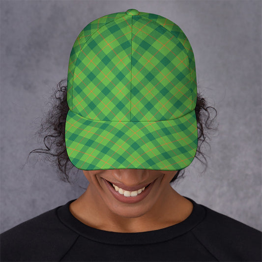 Saint Patrick's Day Scottish Plaid Print Baseball Cap