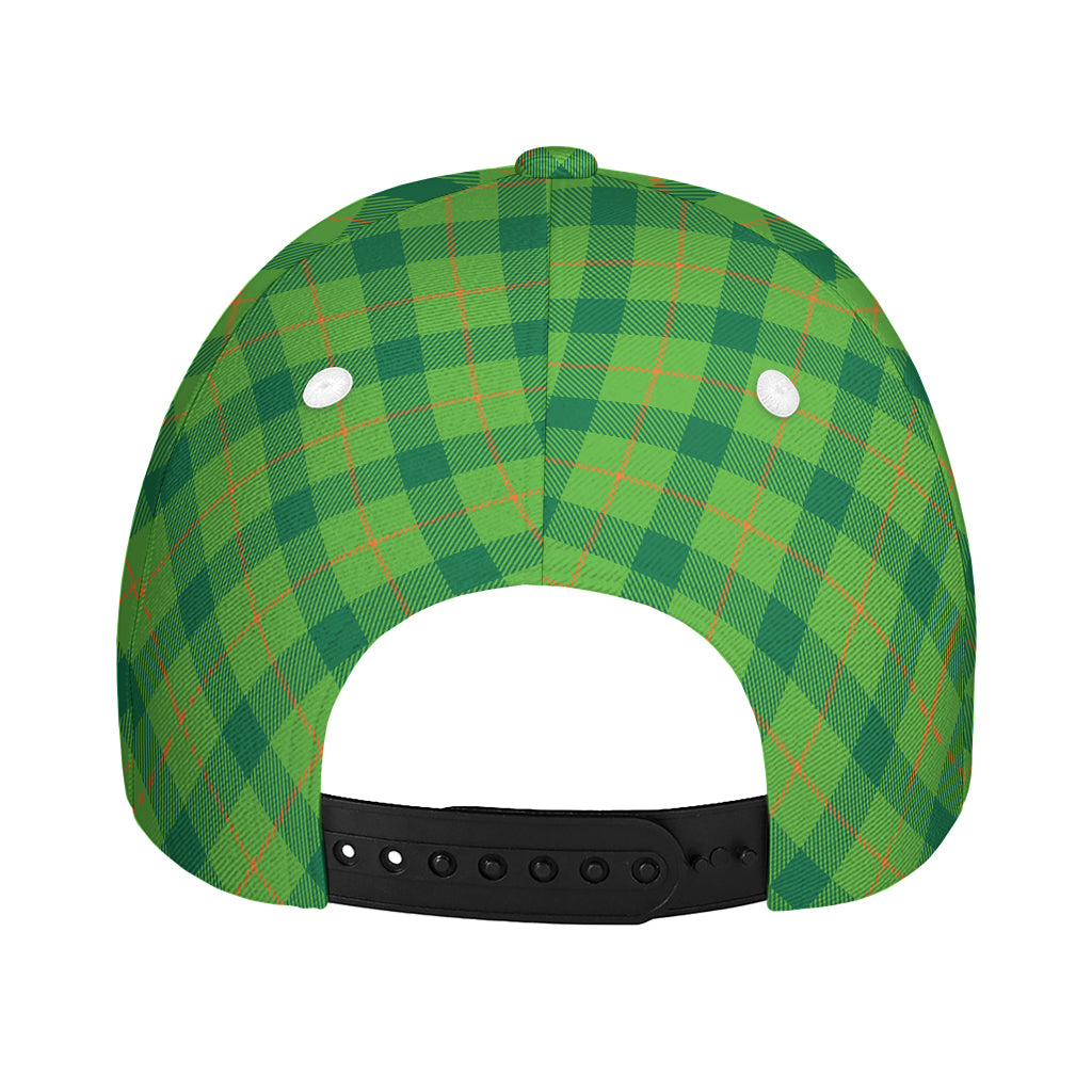 Saint Patrick's Day Scottish Plaid Print Baseball Cap
