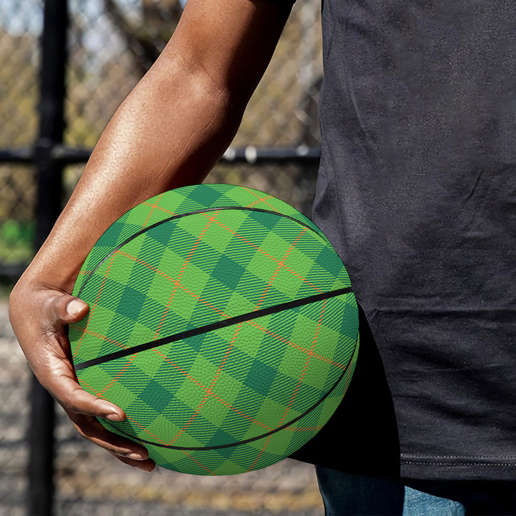 Saint Patrick's Day Scottish Plaid Print Basketball